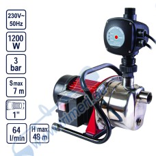 Помпа с електронен пресостат 1200W, напор 48м, 1", 3 bar, RAIDER RD-WP17